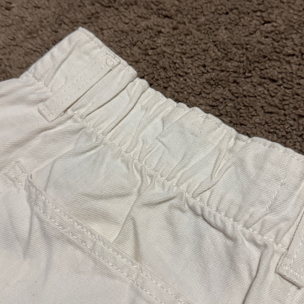 Denizen by Levi’s White Cotton Denim Shorts-Sz 10-Loose A-Line Style-Relaxed Fit - Picture 9 of 10